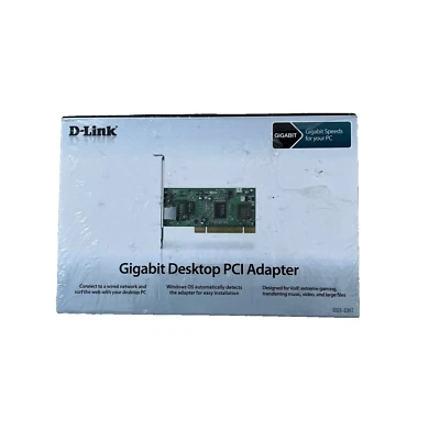 D-Link Gigabit Desktop PCI Ethernet Desktop Adapter 10/100 Mbps DGE-530T NEW - Image 1 of 4