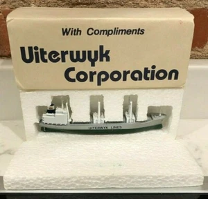 NEW Uiterwyk Lines Die Cast Metal Model Ship Freighter Castco England SHIPS FAST - Picture 1 of 7