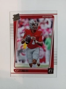 CJ STROUD 2023 CLEARLY DONRUSS RATED ROOKIE ACETATE RC # 27 OHIO STATE 🔥 - Picture 1 of 4