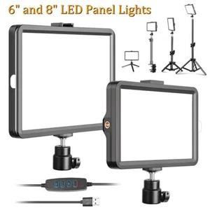 LED Video Light Photography Lighting Selfie Dimmable Fill Lamp With Tripod Stand - Picture 1 of 12