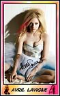 Avril Lavigne Signed Cotton Canvas Image Set On A Background   Lim Edit Al13