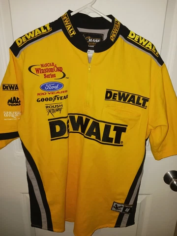 Chase Authentic Drivers Line 1/4 Zip Dewalt All Over Jersey Pullover Sz Medium Cover