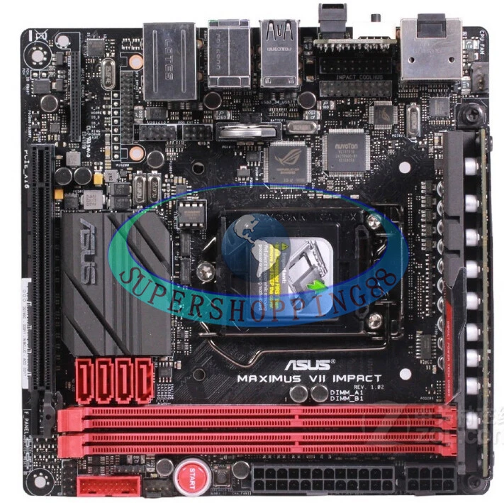 ASUS STCOM Z87 MAXIMUS VII IMPACT Socket MotherBoard - Image 1 of 1