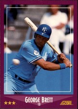 1988 Score Baseball #11 George Brett 