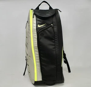 Nike Court Tech 1 Tennis Bag - Black/Silver/Volt Green (BA4866-072) Back Pack - Picture 1 of 8