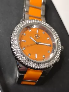 Very Cool Untested Orange Fortune NYC Watch With Orange Dial - Picture 1 of 11