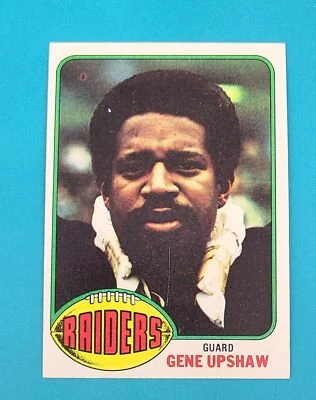 1976 Topps #295 Gene Upshaw Oakland Raiders FOOTBALL Card K4 - Image 1 of 2