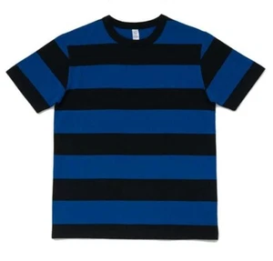 T-shirt uomo estiva moda vintage a righe cotone casual maniche corte - Foto 1 di 14