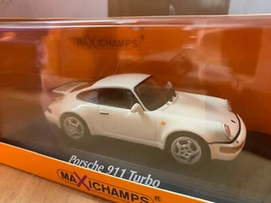 Minichamps maxichamps 940069105 PORSCHE 911 TURBO (964) – 1990 – WHITE 1/43