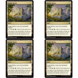 4 x JUNGLE SHRINE NM Explorers of Ixalan MTG Land - Unc - Bild 1 von 1