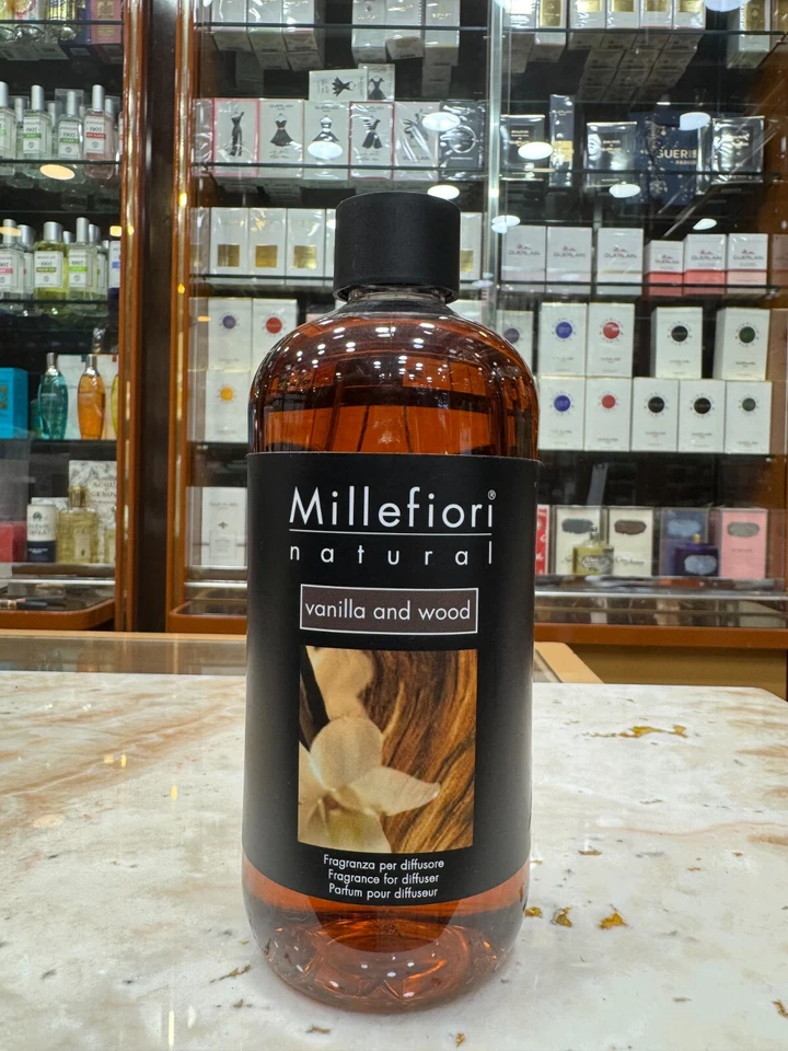 RICARICA MILLEFIORI VANIGLIA LEGNI  WOOD 500 ML DIFFUSORE AMBIENTE BASTONCINI - Immagine 1 di 1