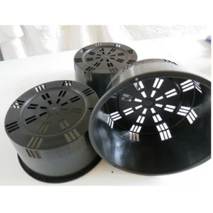 ORCHID POT - 200mm x 100mm - PORT SQUAT Pack of 5 Pots - Picture 1 of 2