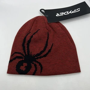 NWT Youth Spyder Reversible Bug Beanie Volcano Size XS/S - Picture 1 of 9
