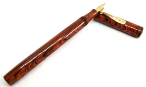 Waterman 7 Red Ripple - Fountain Pen - 14Kt Gold Maniford 7 Nib - Picture 1 of 14