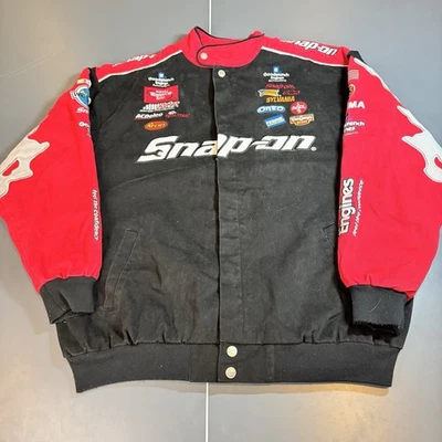 CHAQUETA DE CARRERAS AUTÉNTICA SNAP ON CHASE TALLA XL Bordada Logo de Bombardero NASCAR Foto 1 de 4
