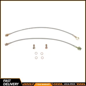 7/16" Braided Stainless Steel Disc Brake Hose For Chevelle Disc Brakes GM 64-72 - Picture 1 of 7