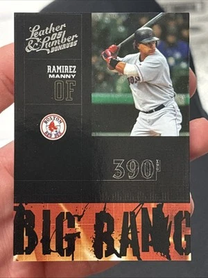 2005 Donruss Leather & Lumber #BB-19 Manny Ramirez Big Bang #/2000 - Image 1 of 2