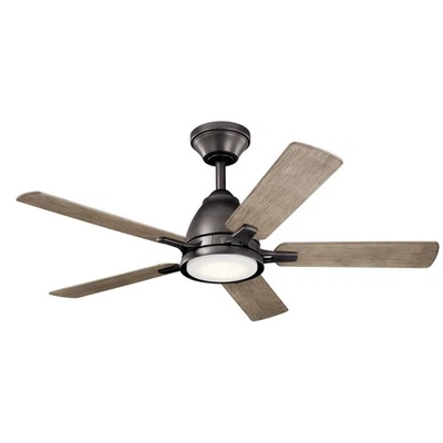 Arvada 44" Indoor Flush Mount Ceiling Fan in Anvil Iron - Image 1 of 4
