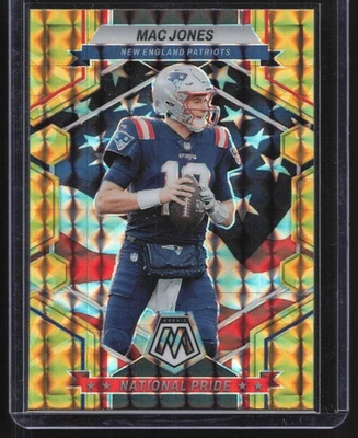 2023 Panini Mosaic #261 Mac Jones Reactive Yellow Mosaic - Image 1 of 2