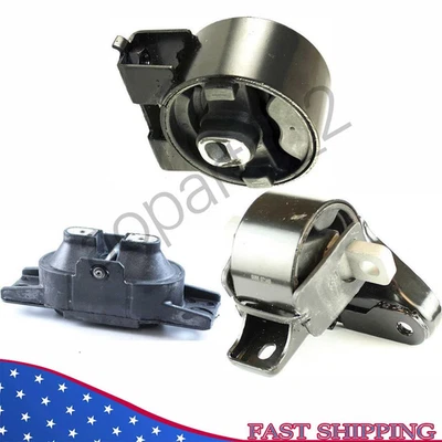 前发动机电机和变速器安装套件 3 件。 2009-2010 适用于道奇 Journey 2.4L 升 3.5L 升 — 第 1/4 张图片