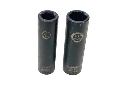 DEWALT TOOLS 3/8” DRIVE IMPACT READY DEEP SOCKETS, 3/8” & 1/2”, 6-POINT - Image 1 of 4