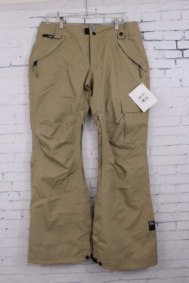 Ride Cocona Fairmount Slim Fit Snowboard Pants Women's Medium Dark Khaki New - Image 1 of 2