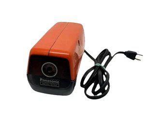 Vintage Panasonic Electric Pencil Sharpener Model KP-88A Orange MCM Tested Works - Picture 1 of 17