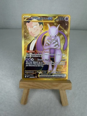 Pokémon TCG Gold Team Rockets Mewtwo 240/182 SV10 Destined Rivals NM - Image 1 of 4