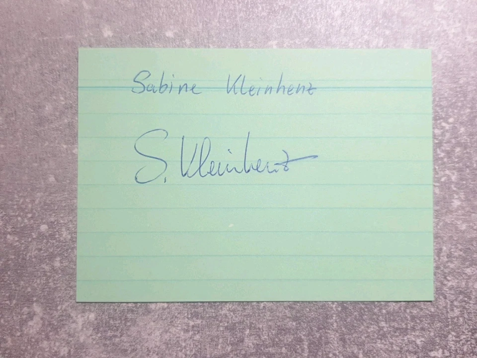 KK m.Orig.AG Sabine Goetschy-Kleinhenz FRA Kanu 1.WM 89 - K1 Einzel Wildwasser - Bild 1 von 1