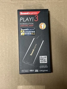 Creative Sound Blaster Play 3 Hi-Res USB DAC AMP Audio Adapter SB1730 - Afbeelding 1 van 1
