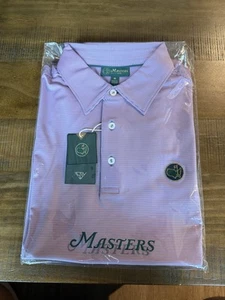 2025 Masters Berckman’s Place 1934 Polo Medium Striped Purple ANGC Augusta NEW - Picture 1 of 2