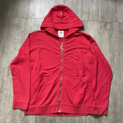 Visvim Full Zip Hoodie Red French Terry Casual Sweater Made In Japan Riri Rare - Image 1 of 4