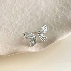 Beautiful Electroplated Butterfly Ring with Adjustable Fit for Trendy Styles - Photo 1/5