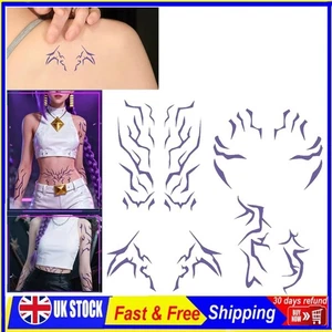 Halloween KPoP Rumi Cosplay Tatuaje Pegatina Maquillaje Tatuaje 25x17cm - Imagen 1 de 9