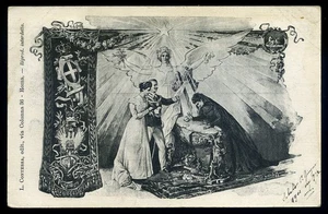 alte Postkarte GEBURT UMBERTO VON SAVOYEN - Bild 1 von 1