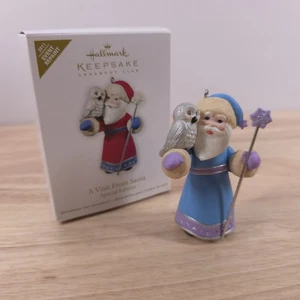 Hallmark Santa Ornamento Una visita de Santa 2011 KOC evento repintado colorway búho - Imagen 1 de 7