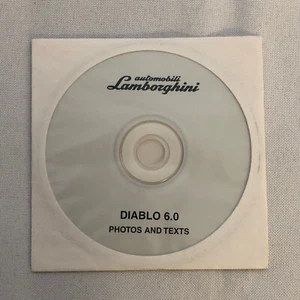 Lamborghini Diablo 6.0 Press Kit Photo CD Compact Disc - Picture 1 of 3