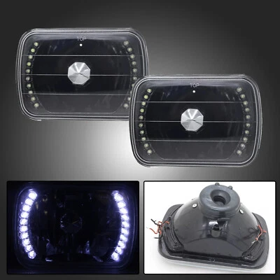 Pair 5x7" 7x6" LED Headlights Fit For 1982-1993 Chevy S10 Blazer GMC S15 82-93 - Image 1 of 4