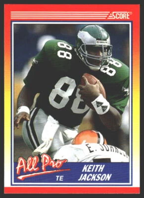 Keith Jackson #588 1990 Score  Philadelphia Eagles AP - Image 1 of 2