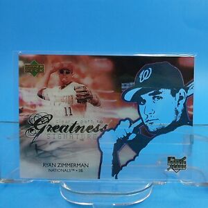 2006 Upper Deck Future Stars Ryan Zimmerman Clear Path to Greatness Auto RC #138