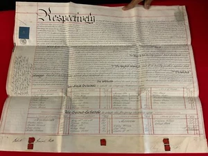 Contrato antiguo raro firmado el 30 de junio de 1849 4 páginas anverso y reverso (DPL 42) - Imagen 1 de 9