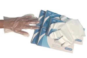 500pcs Disposable Kitchen Food Safe Grade Gloves Transparent Plastic Glove - Picture 1 of 8