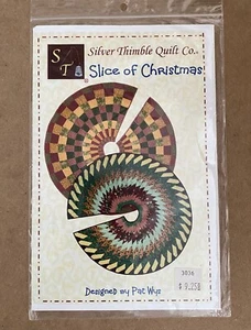 Christmas Tree Skirt Quilt Pattern Silver Thimble Quilt Co Slice of Christmas - Picture 1 of 4