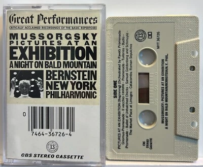 Leonard Bernstein: Mussorgsky Pictures at an Exhibition (Cassette Tape CBS) *VG* - Image 1 of 2