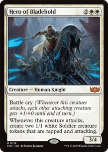 MTG Magic 1x Hero of Bladehold (M/NM) Commander Tarkir Dragonstorm - Photo 1 sur 1