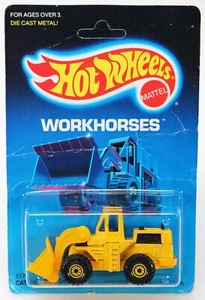 Vintage Hot Wheels Cat Wheel Loader Workhorses Series - 1173 NRFP 1986 Yellow - Picture 1 of 4