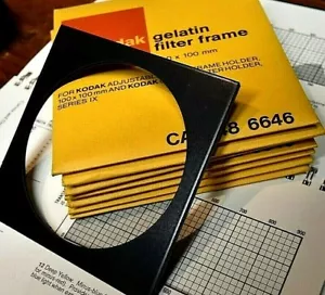 100mm Filterrahmen Kodak Wratten Gel Gelatine 4x4" GEBRAUCHT Versand am selben Tag - Bild 1 von 1