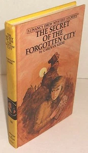 NANCY DREW 52 THE SECRET OF THE FORGOTTEN CITY by CAROLYN KEENE matte yellow hc - Picture 1 of 7