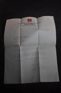 1933 National Biscuit Company 'Uneeda Bakers' NABISCO Letter - Picture 1 of 3