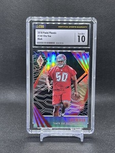 2018 Panini Pheonix #144 Vita Vea Black Prizm #/10 CSG 10 - Rookie Card RC